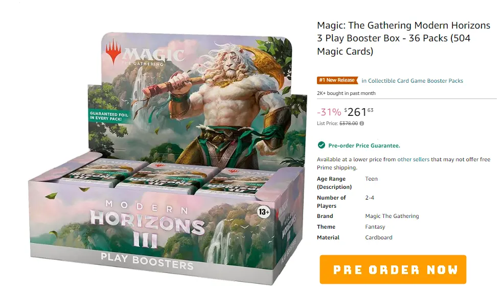 MTG Modern Horizons 3: Release Date, New Mechanics, and Comprehensive Product Guide
